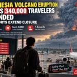 Indonesia Volcano Eruption Leaves 340,000 Travelers Stranded as Airport Closures Disrupt Flights
